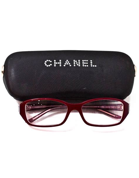 red chanel prescription glasses|Chanel rimless glasses.